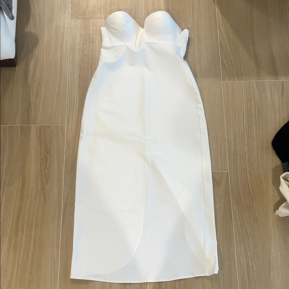 Merry Modes Strapless White Slip